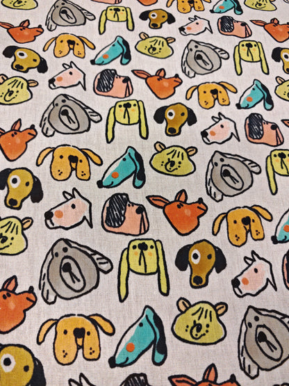 SUPER SKETCHY DOGS – 100% COTTON FABRIC – 148cm WIDE
