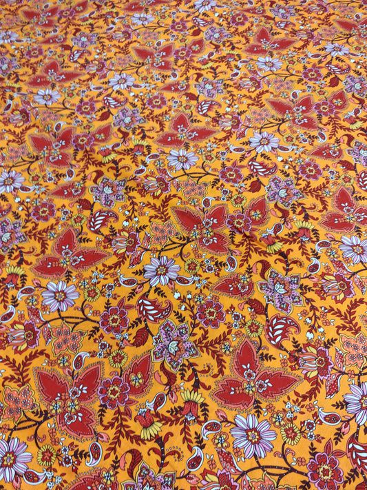 FLORA FOLK PAISLEY BLOOMS – DASHWOOD STUDIO – 100% COTTON FABRIC – 144cm WIDE – 2 COLOURWAYS