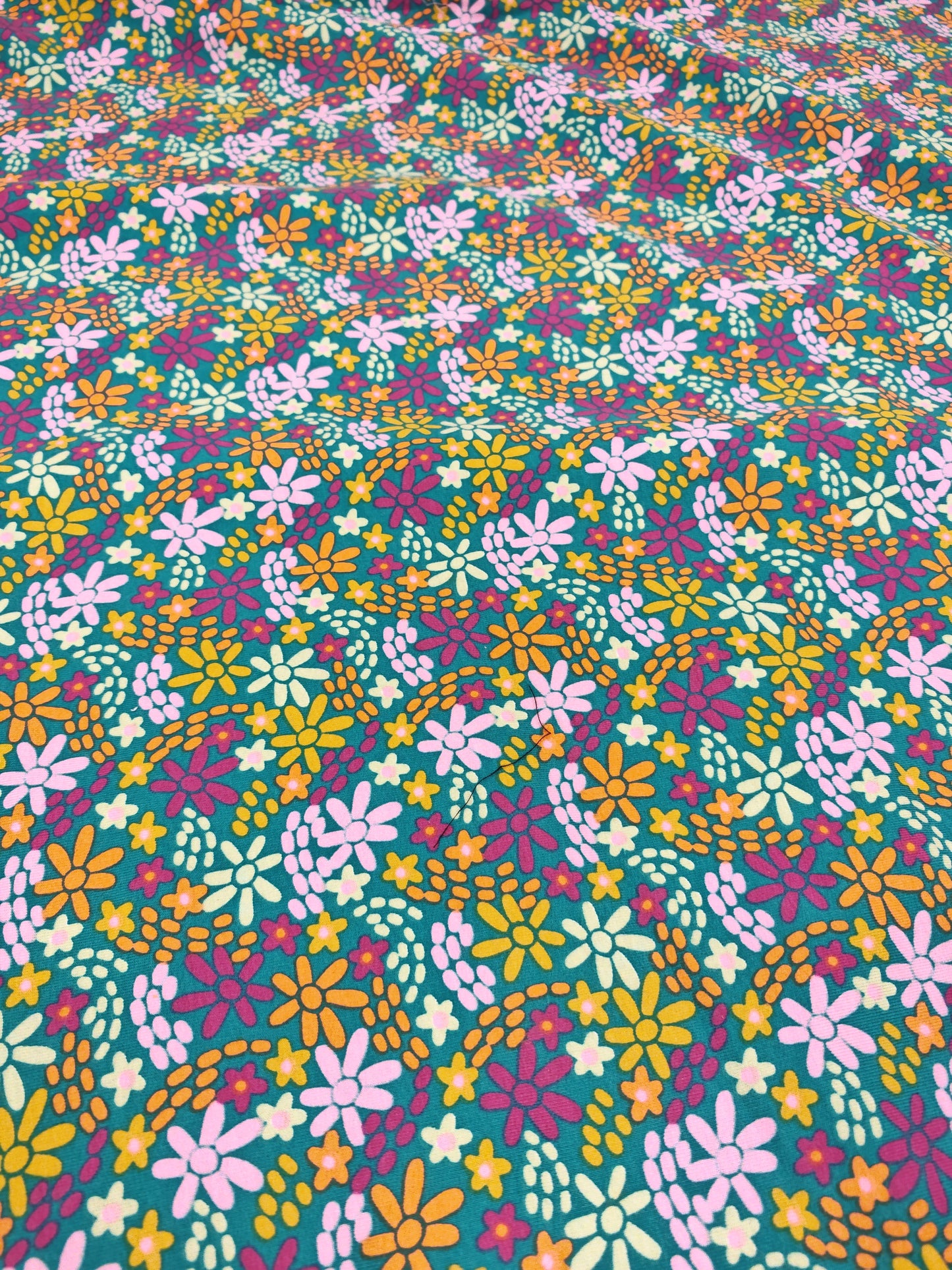 COLOURFUL FLOWERS – POPPY EUROPE – COTTON FRENCH TERRY – OEKO-TEX® STANDARD 100 – 148cm WIDE