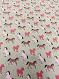 HORSES POLYCOTTON FABRIC – 4 COLOURWAYS – 112–114cm WIDE