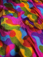 METALLIC RAINBOW SQUIGGLES – FOUR-WAY STRETCH DANCEWEAR FABRIC – 152cm WIDE