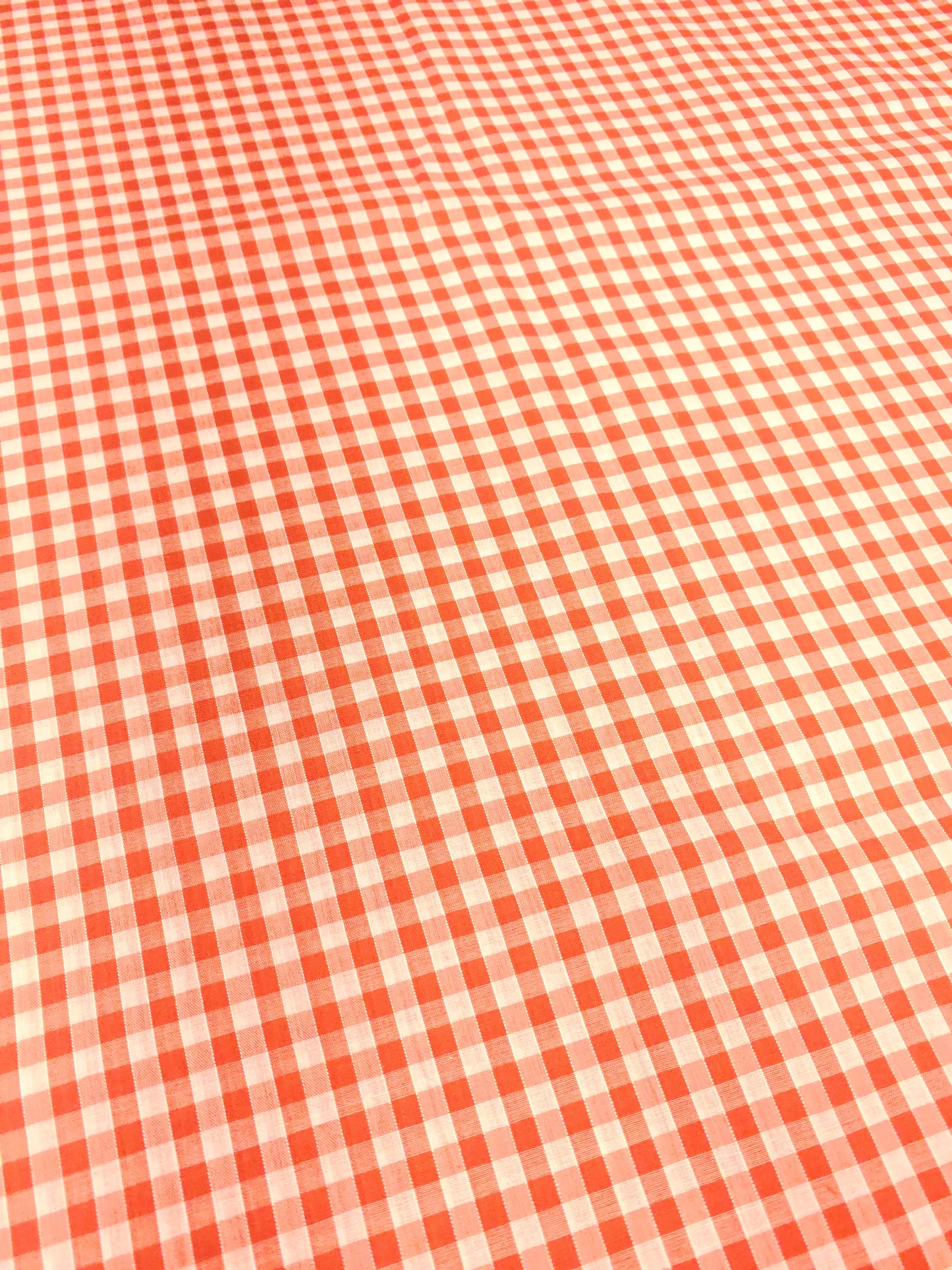 CORDED 1/4 GINGHAM CHECK – 35% COTTON 65% POLYESTER FABRIC – 113cm WIDE (5 COLOURWAYS)