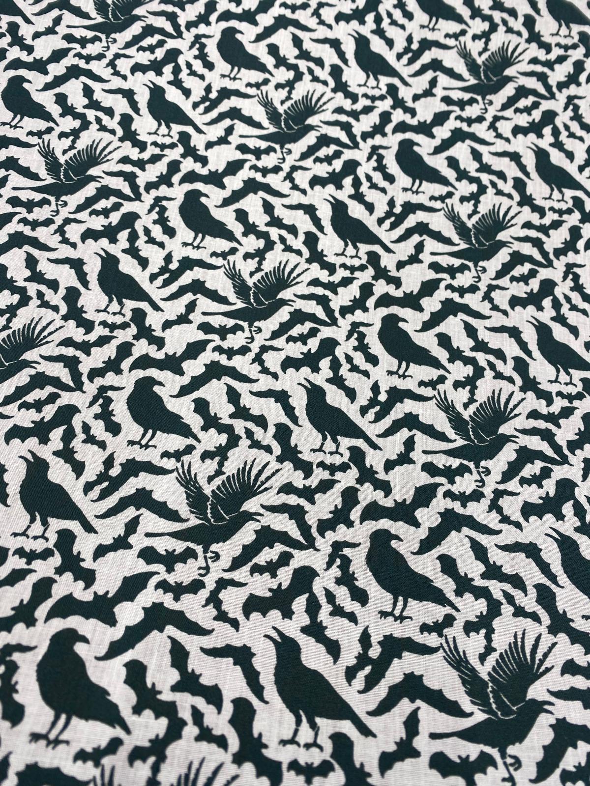 BATS & RAVENS – HALLOWEEN POLYCOTTON FABRIC – 114cm WIDE