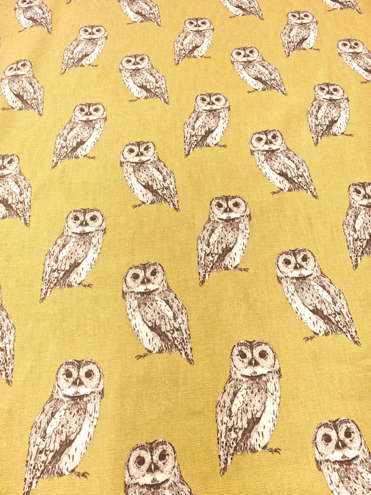 OWLET – PRESTIGIOUS TEXTILES – HALF PANAMA 100% COTTON FABRIC – 142cm WIDE