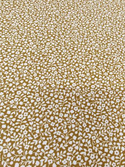 OLIVE MEADOW DITSY – 100% COTTON FABRIC – 148cm WIDE