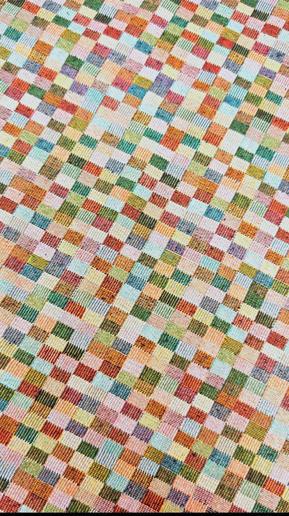 Heritage Patchwork Check Tapestry – 148cm / 58" Usable Width – 3m Piece