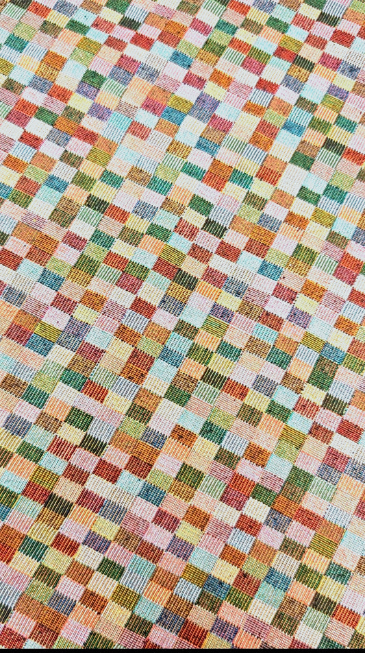 Heritage Patchwork Check Tapestry – 148cm / 58" Usable Width – 3m Piece