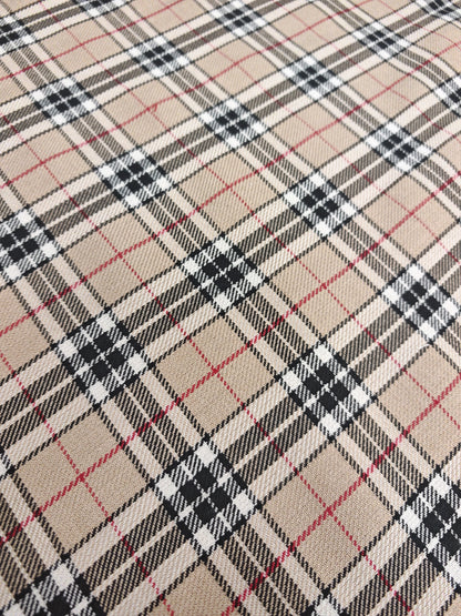 HERITAGE STONE TARTAN – POLYVISCOSE TARTAN FABRIC – 147cm WIDE