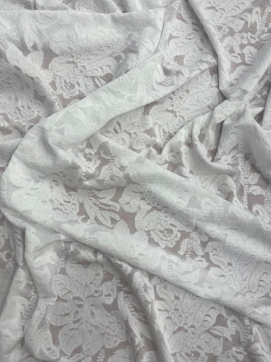 Floral Devoré Style Stretch Fabric – 159cm / 62"