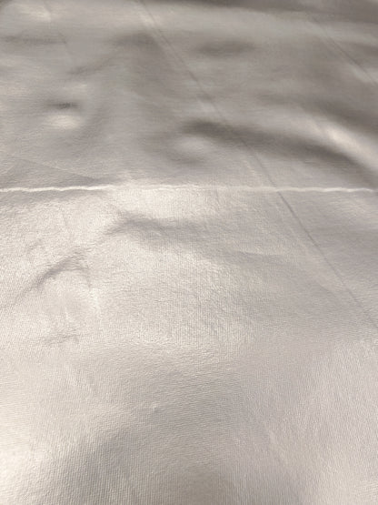 SILVER METALLIC PVC FABRIC – HIGH-SHINE COATED FABRIC – 146cm WIDE