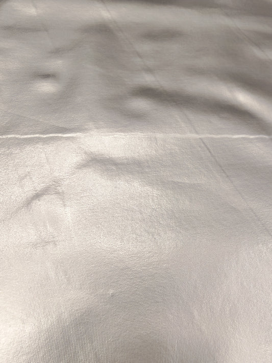 SILVER METALLIC PVC FABRIC – HIGH-SHINE COATED FABRIC – 146cm WIDE