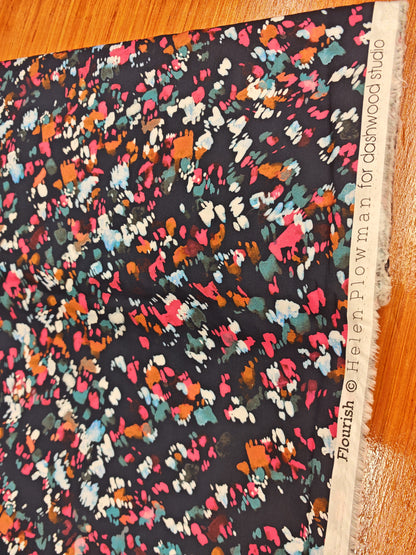 WILD BRUSHSTROKES – EGYPTIAN GIZA COTTON FABRIC – 146cm WIDE