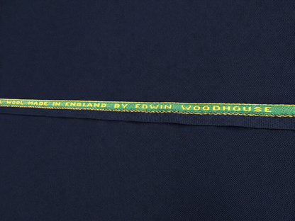 NAVY WOOL SUITING – EDWIN WOODHOUSE – 100% WOOL FABRIC – 156cm WIDE