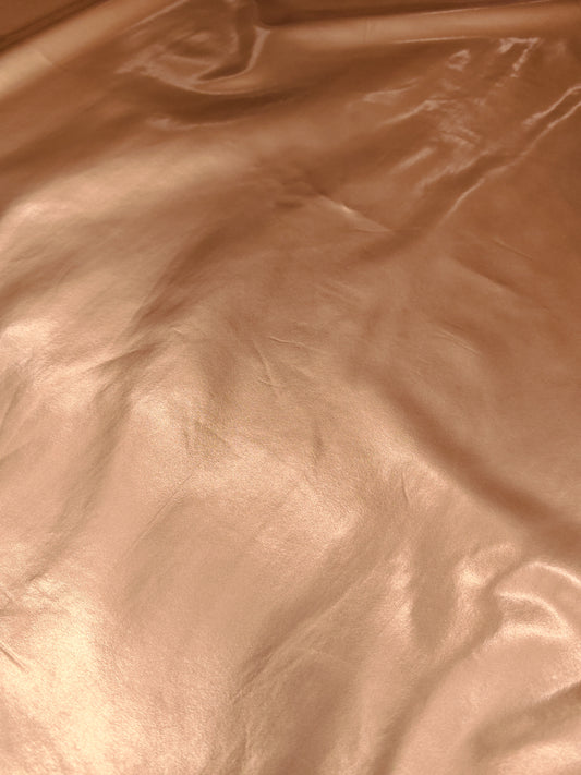 GOLD METALLIC PVC FABRIC – HIGH-SHINE COATED FABRIC – 146cm WIDE