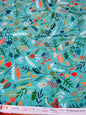 BOTANICAL MEADOW AQUA – DASHWOOD STUDIOS SEASONS – 100% RAYON FABRIC – 144cm WIDE