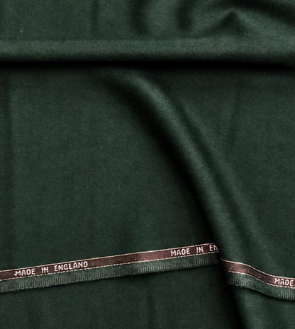 FOREST GREEN TEXTURED WOOL SUITING – 100% WOOL FABRIC – 157cm WIDE