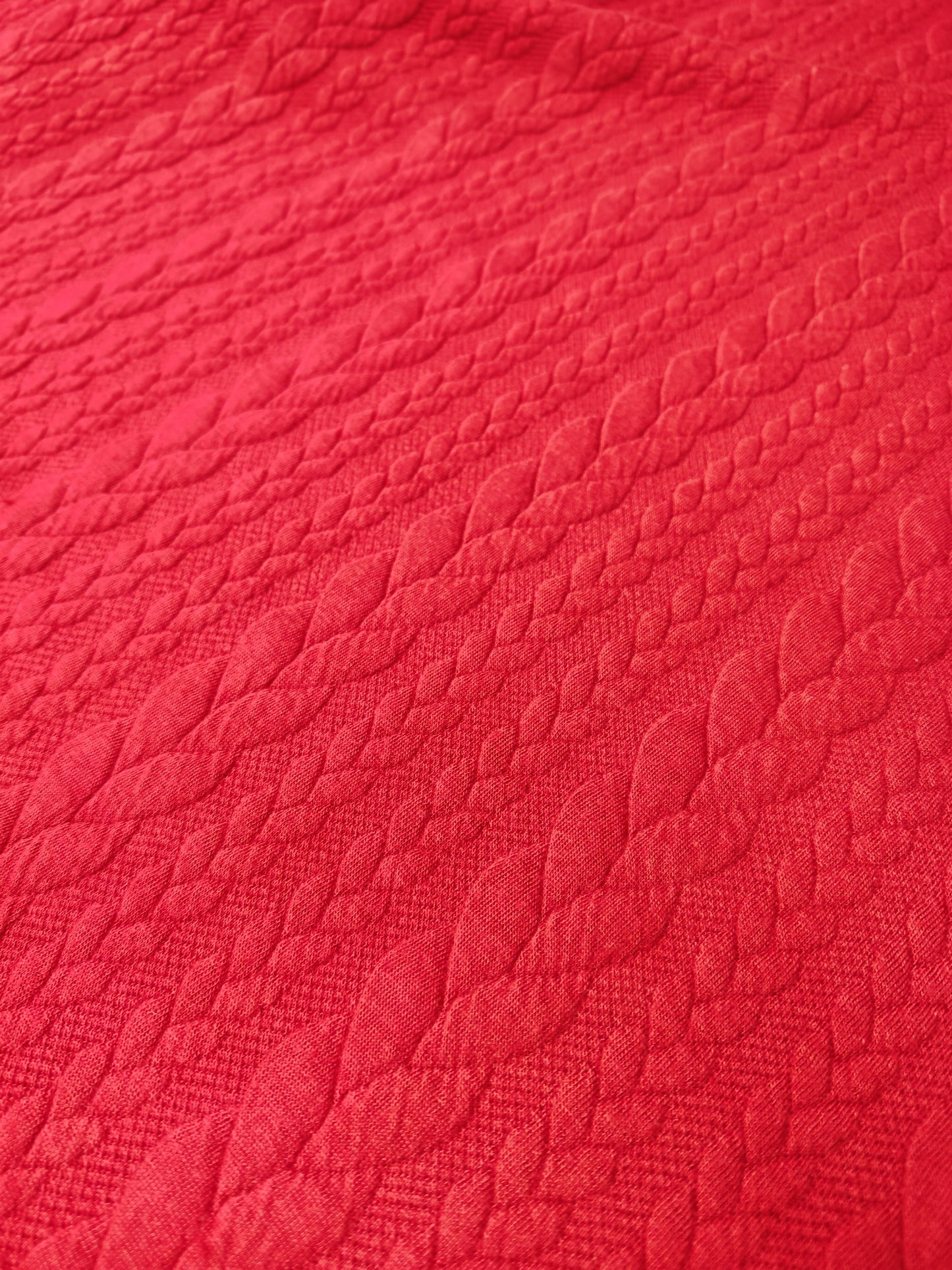 JACQUARD CABLE KNIT – TEXTURED STRETCH KNIT FABRIC – 8 COLOURWAYS – 152–160cm WIDE
