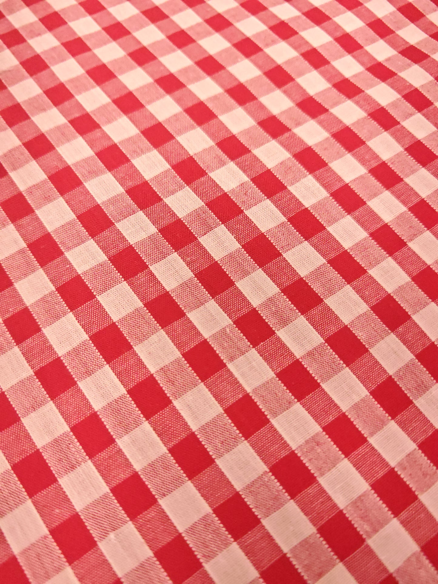 CORDED 1/4 GINGHAM CHECK – 35% COTTON 65% POLYESTER FABRIC – 113cm WIDE (5 COLOURWAYS)