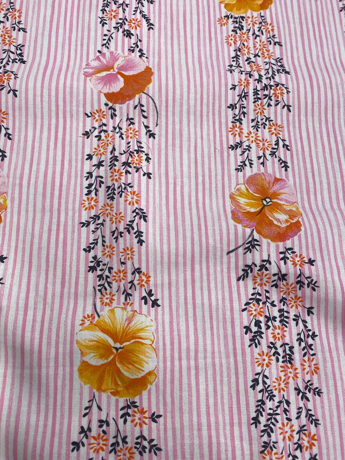PANSY STRIPE – DESIGNERS GUILD – 100% COTTON FABRIC – 144cm WIDE (2 COLOURWAYS)