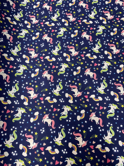 Unicorn Polycotton Print – 112cm Wide – Polycotton – 3m Piece