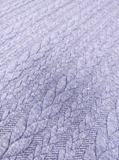 JACQUARD CABLE KNIT – TEXTURED STRETCH KNIT FABRIC – 8 COLOURWAYS – 152–160cm WIDE