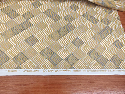 DIAMOND – PRESTIGIOUS TEXTILES – HALF PANAMA 100% COTTON FABRIC – 143cm WIDE (2 COLOURWAYS)