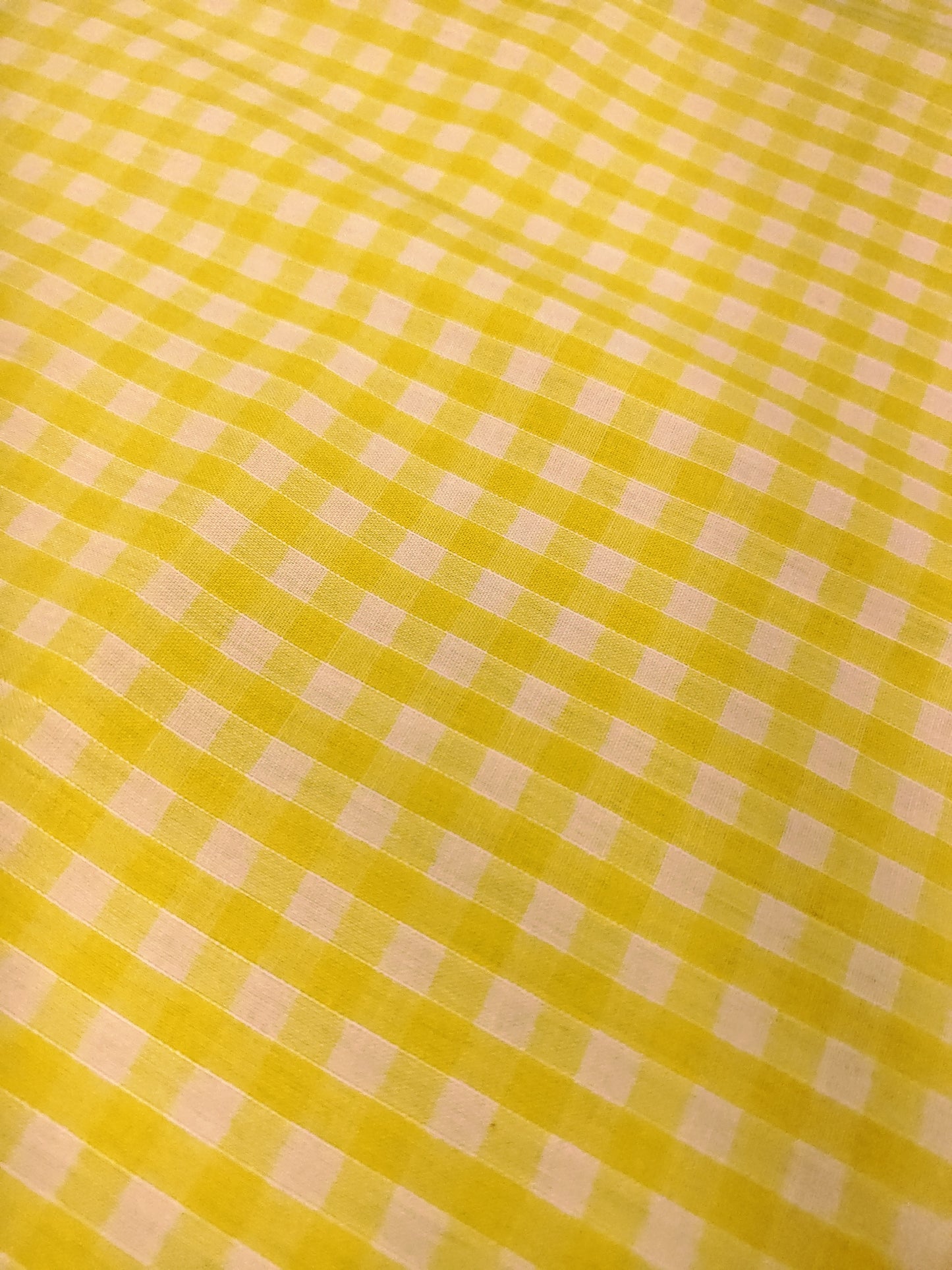 CORDED 1/4 GINGHAM CHECK – 35% COTTON 65% POLYESTER FABRIC – 113cm WIDE (5 COLOURWAYS)