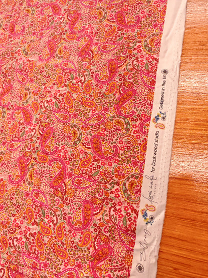 SUMMER PAISLEY – DASHWOOD STUDIO EGYPTIAN GIZA COTTON FABRIC – 146cm WIDE