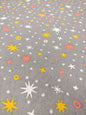 STAR SPARKLE – GREY POLYCOTTON WINCEYETTE – 80% COTTON / 20% POLYESTER – 105cm WIDE