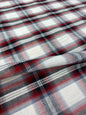 RED, BLACK & WHITE CLASSIC MADRAS CHECK – 100% COTTON FABRIC – 144cm WIDE