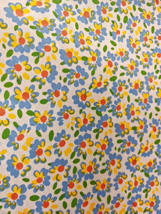 Painted Petal Cotton Poplin – 142cm / 56" – 100% Cotton – 3m Piece
