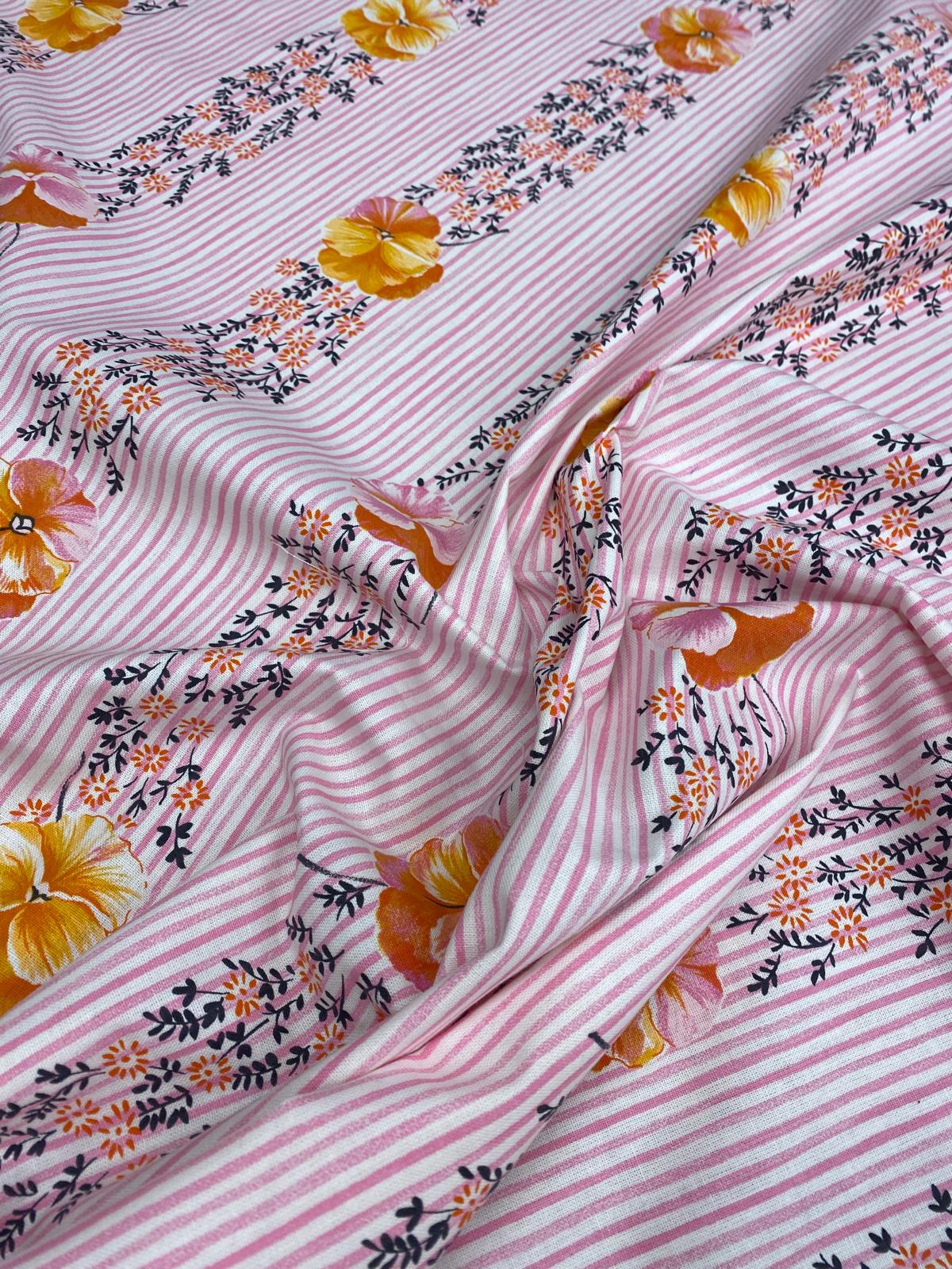 PANSY STRIPE – DESIGNERS GUILD – 100% COTTON FABRIC – 144cm WIDE (2 COLOURWAYS)