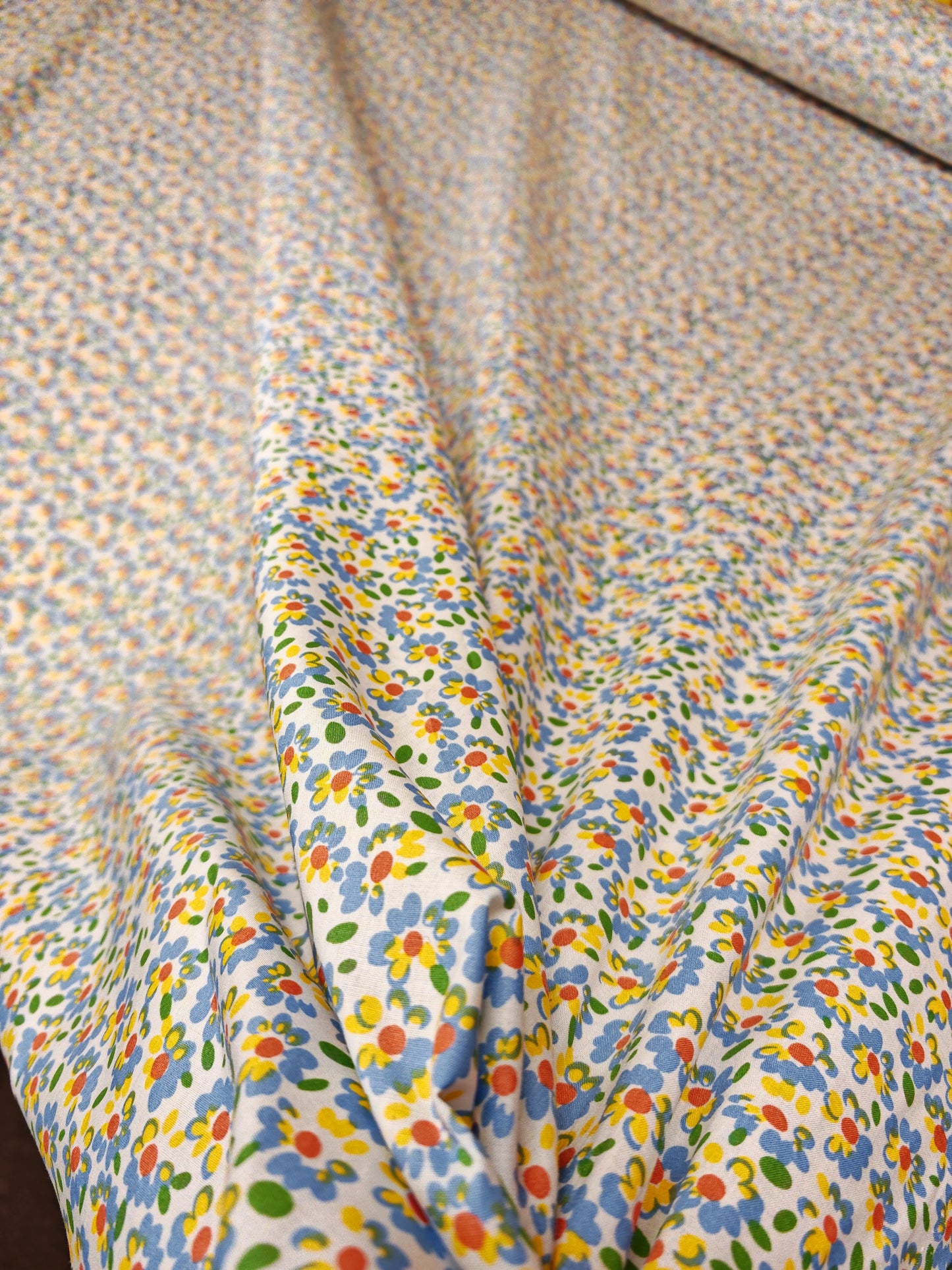 Painted Petal Cotton Poplin – 142cm / 56" – 100% Cotton – 3m Piece