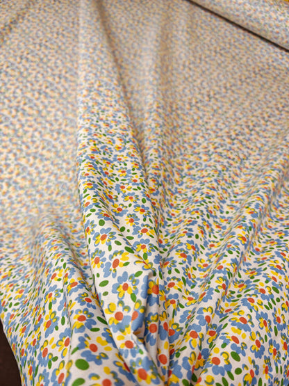 Painted Petal Cotton Poplin – 142cm / 56" – 100% Cotton – 3m Piece