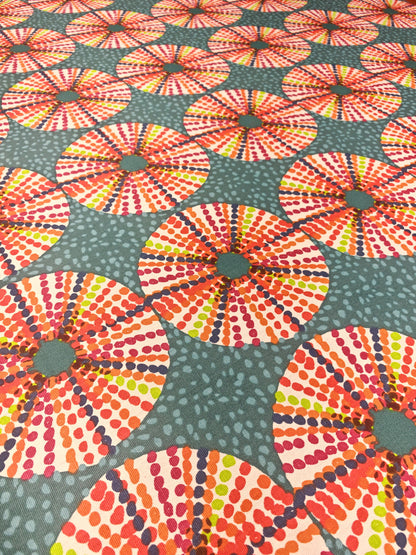 DOTTY – PRESTIGIOUS TEXTILES – HALF PANAMA 100% COTTON FABRIC – 143cm WIDE (2 COLOURWAYS)