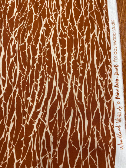 WOODLAND BRANCHES – DASHWOOD STUDIO WOODLAND NOTIONS – 100% COTTON FABRIC – 148cm WIDE