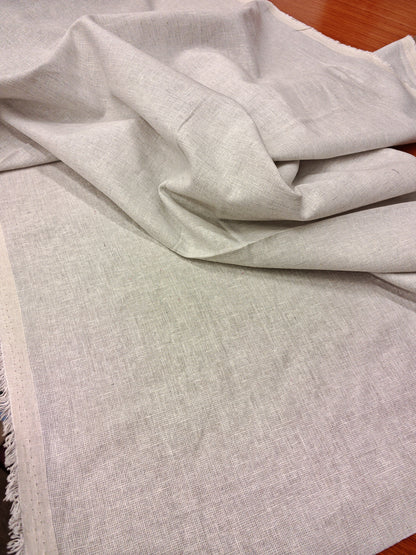 NATURAL SILVER GREY LINEN BLEND – 55% LINEN 45% COTTON FABRIC – 114cm WIDE
