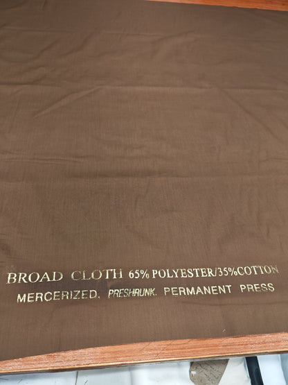 SUPERIOR POPLIN BROADCLOTH – 35% COTTON 65% POLYESTER FABRIC – 112cm WIDE (8 COLOURWAYS)