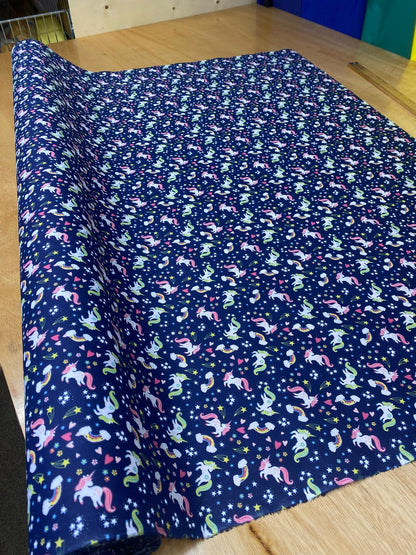 Unicorn Polycotton Print – 112cm Wide – Polycotton – 3m Piece