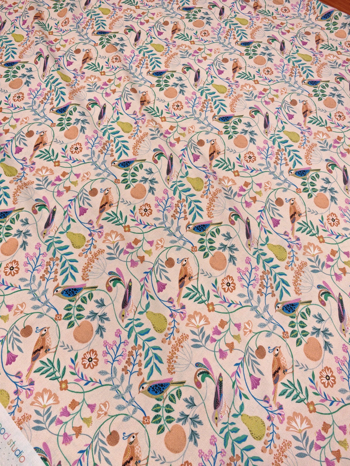 SONGBIRD ORCHARD – DASHWOOD STUDIO SONGBIRD – 100% RAYON FABRIC – 144cm WIDE