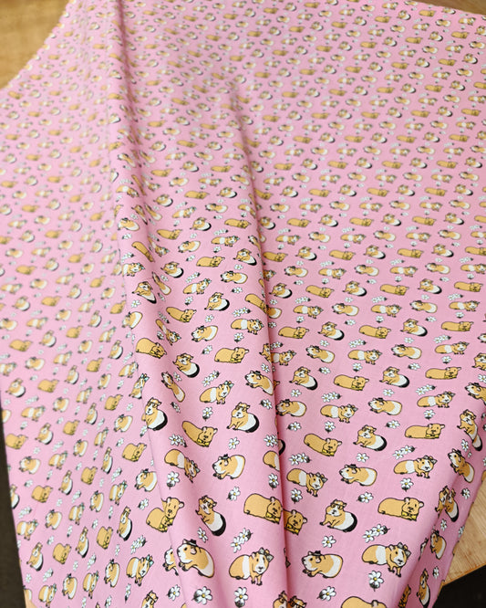 Guinea Pig Polycotton Print – 114cm / 45" – Polycotton – 3m Piece