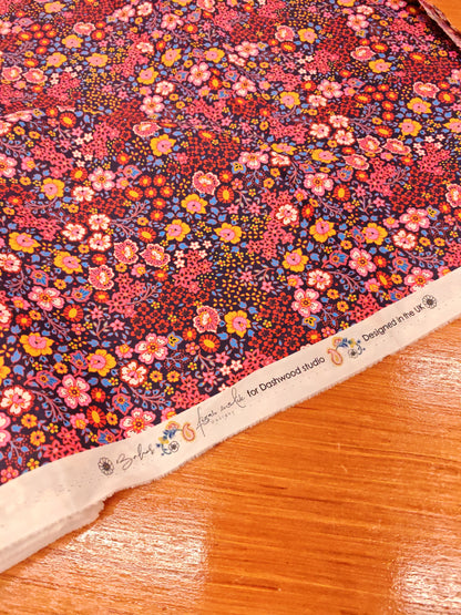 ACE COTTON LAWN – BAHAR – DASHWOOD STUDIO – 100% COTTON FABRIC – 146cm WIDE – BOHO RED