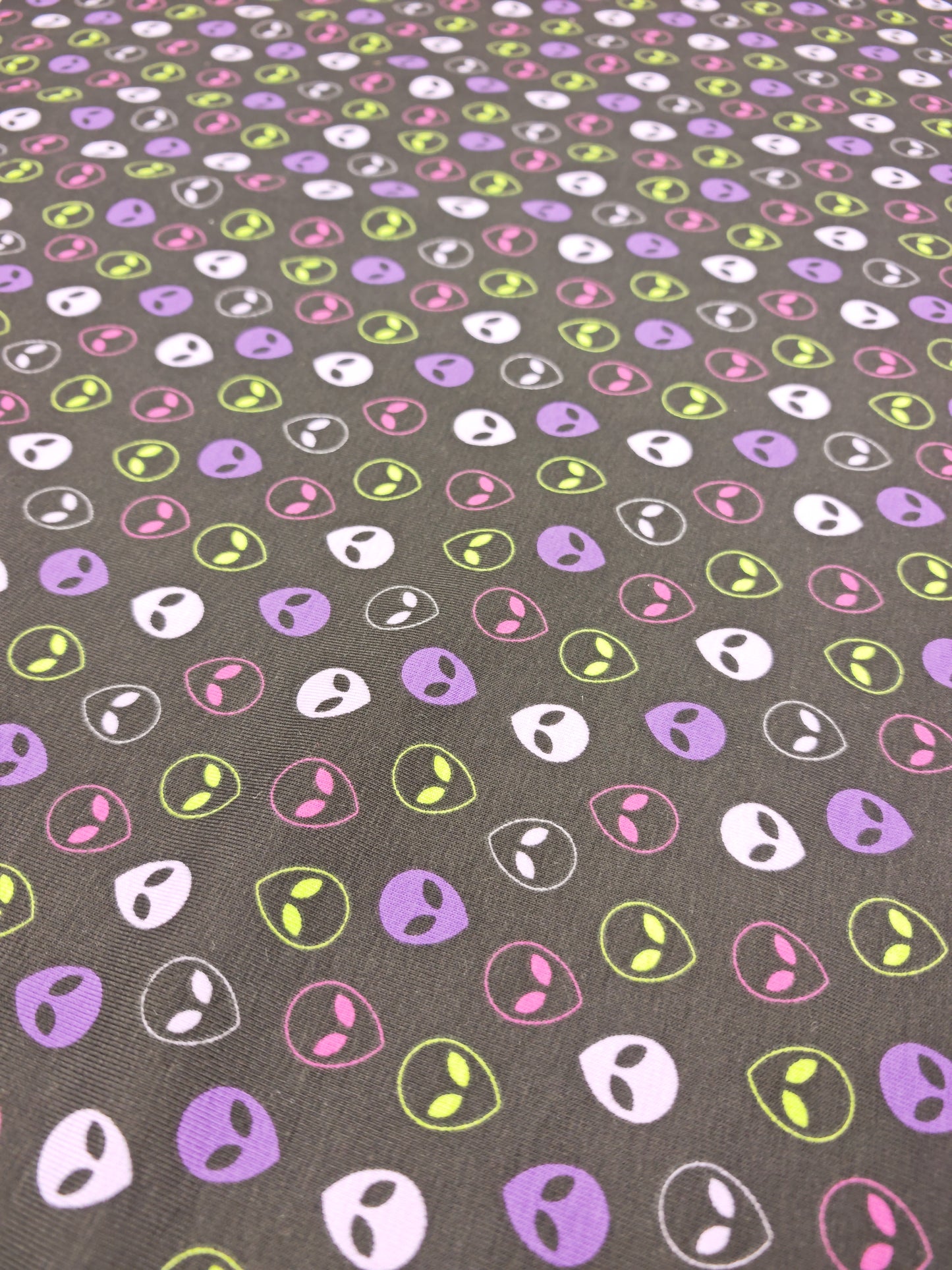 ALIEN FACES – COTTON JERSEY – 152cm WIDE– COTTON WITH ELASTANE