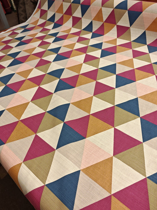 Prestigious Textiles Swing Rumba Heavy Cotton Print – Geometric Cotton Fabric – 100% Cotton