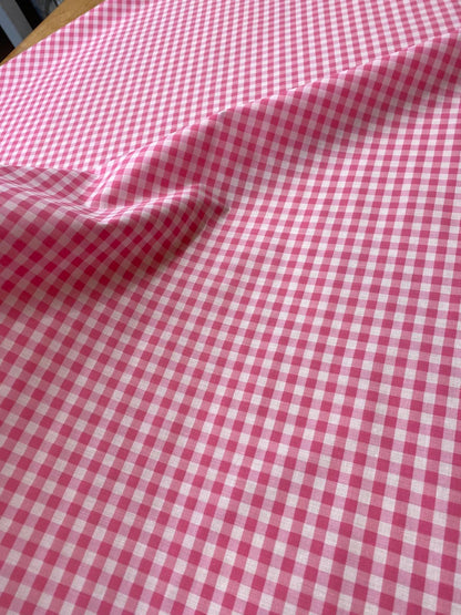 ¼ Inch Gingham Polycotton – 112cm / 44" – Polycotton – 3m Piece (6 Colourways)
