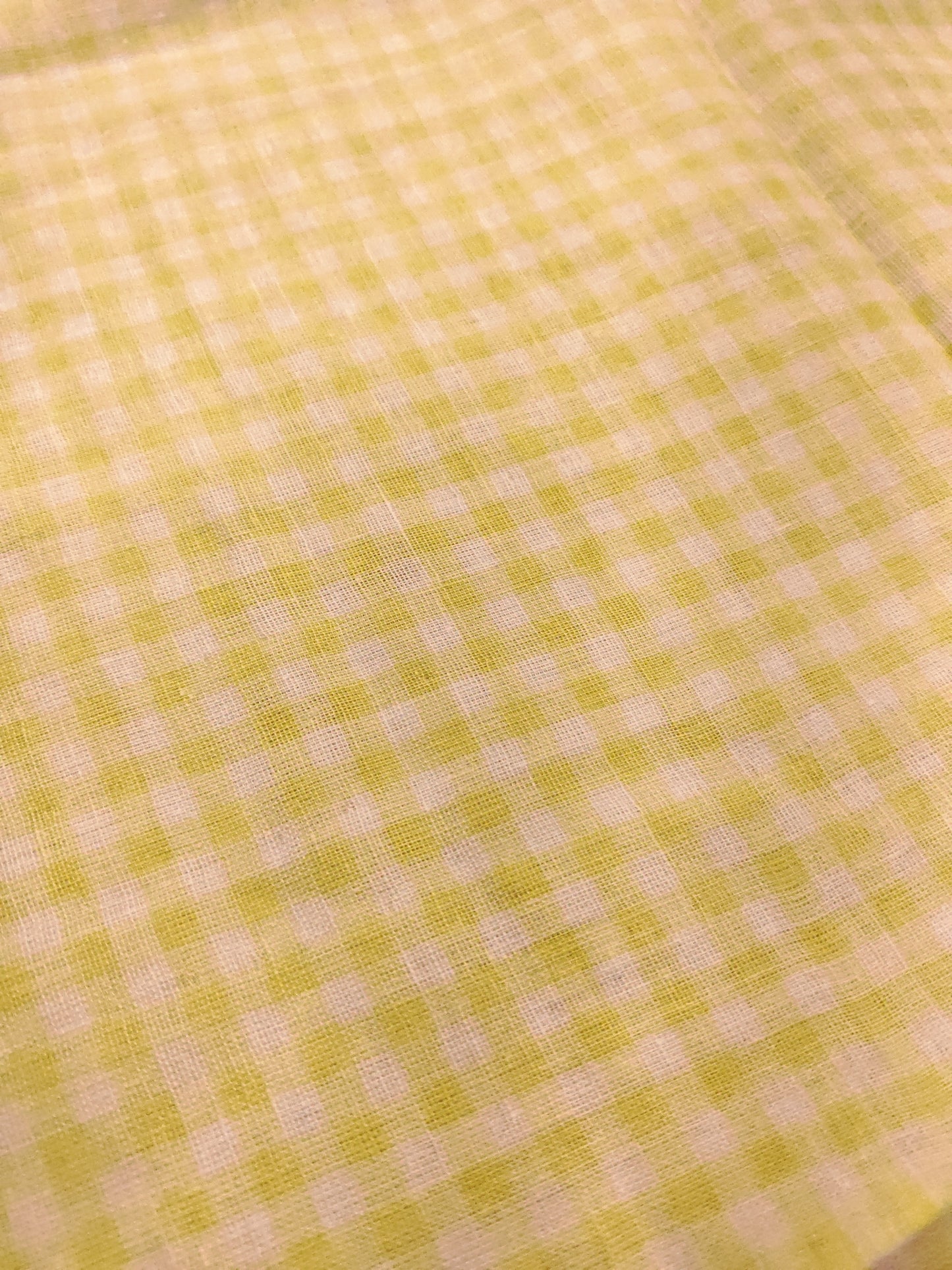 SUNSHINE GINGHAM – BRUSHED COTTON CHECK FABRIC – 112cm WIDE