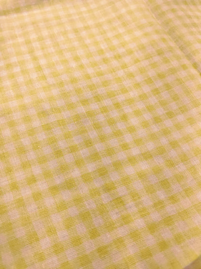 SUNSHINE GINGHAM – BRUSHED COTTON CHECK FABRIC – 112cm WIDE