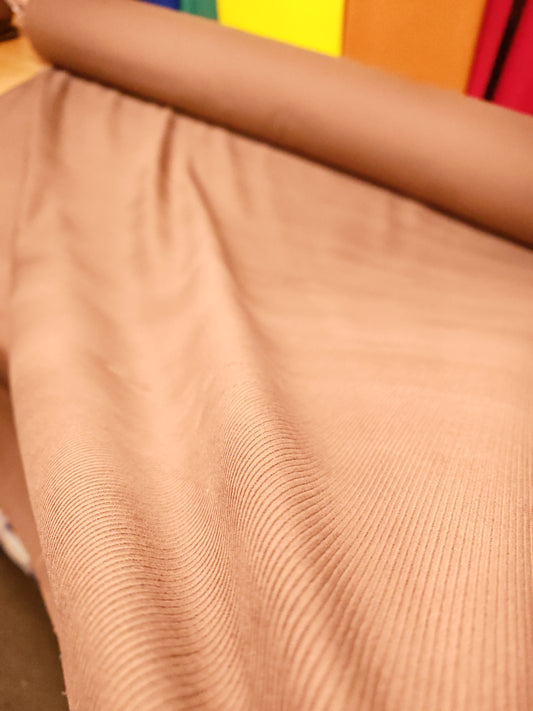 Light Brown Needle Corduroy – 145cm / 57" – 100% Cotton – 3m Piece – 14 Wales