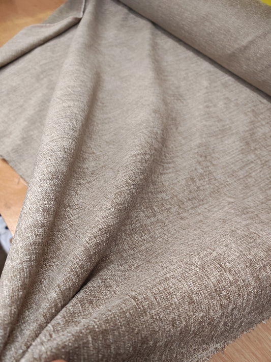 Natural Weave Chenille Upholstery Fabric – 147cm / 58" – Heavyweight – 3m Piece
