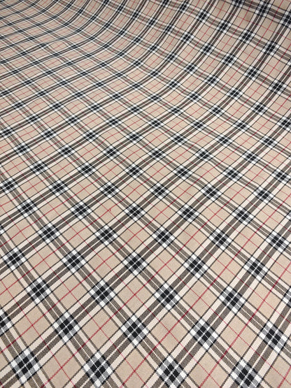 HERITAGE STONE TARTAN – POLYVISCOSE TARTAN FABRIC – 147cm WIDE